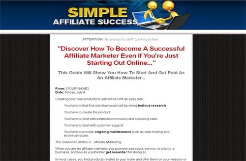 Product picture Simple Affiliate Success