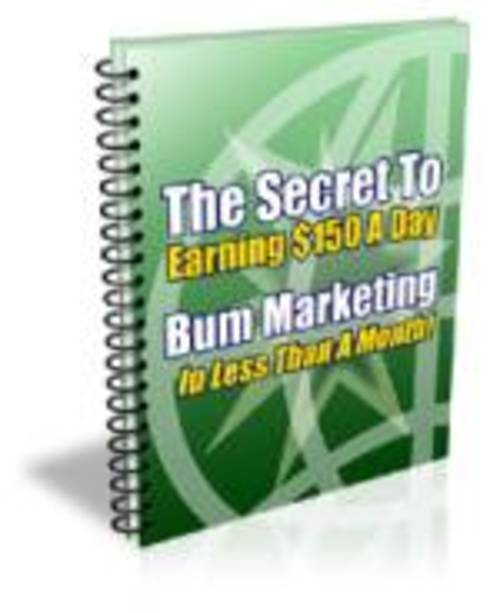 Product picture  Bum Marketing Make Money With Internet Marketing