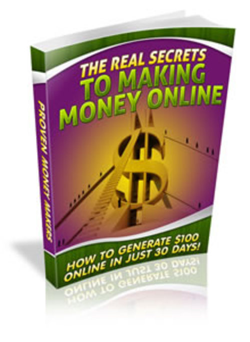 Product picture  The Real Secrets To Making Money Online