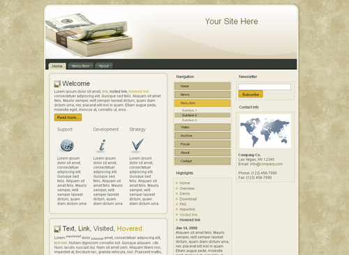 Product picture  Money HTML Template