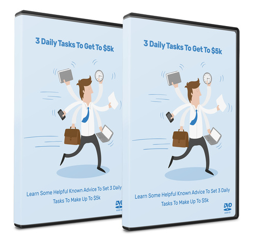 Product picture  3 Daily Tasks To Get To $5k