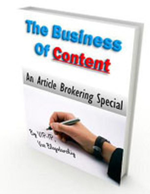 Product picture  The Business of Content