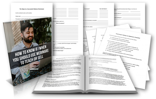 Product picture  How To Know If When You Should Use Webinars To Teach Or Sel