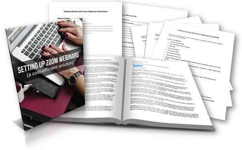 Product picture  Setting Up Zoom Webinars