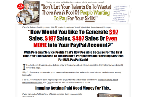 Product picture Personal Service Profits