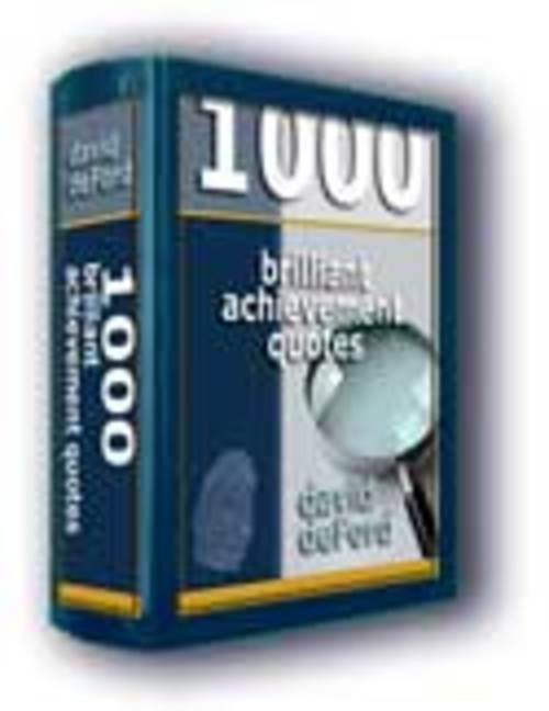 Product picture 1000 Brilliant Achievement Quotes
