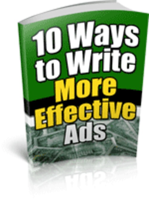 Product picture 10 Ways To Write More Effective Ads