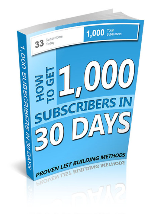 Product picture 1,000 Subscribers in 30 Days