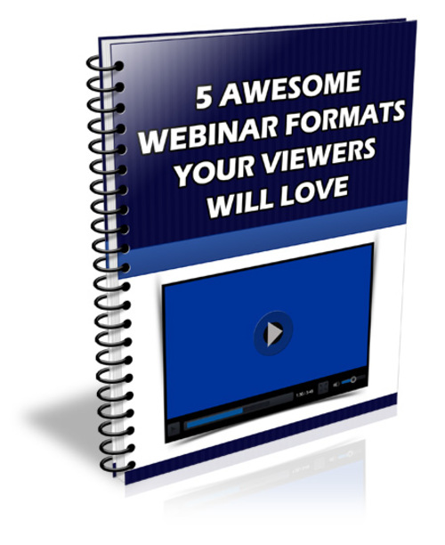 Product picture 5 Awesome Webinar Formats Your Viewers Will Love
