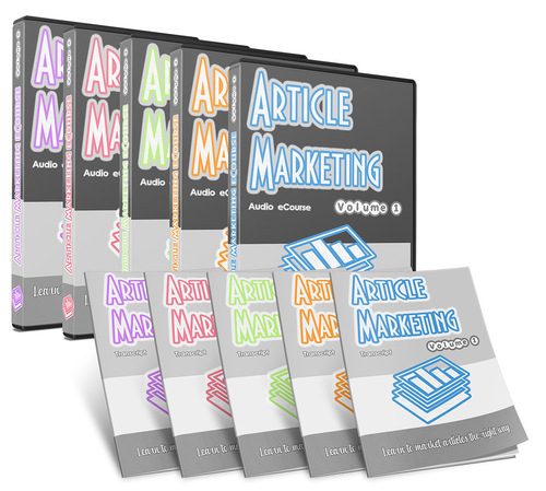 Product picture 5 Part Article Marketing Audio eCourse