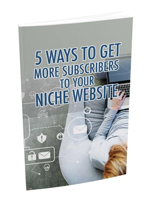 Product picture 5 Ways To Get More Subscribers To Your Niche Website