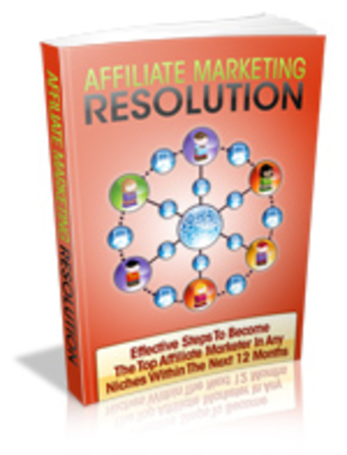 Product picture Affiliate Marketing Resolution