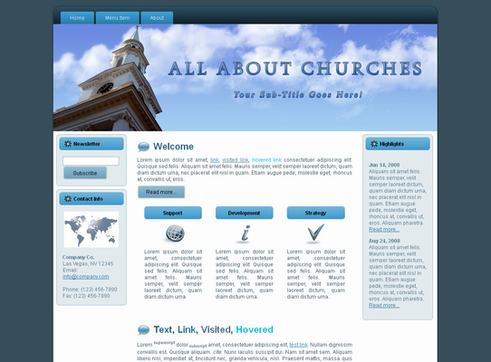 Product picture Church HTML Template Edition 2