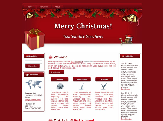 Product picture Theme For Christmas HTML Template
